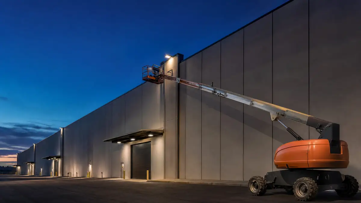 Telescopic Boom Lift Rental planning image for Fayetteville, AR